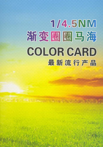 漸變?nèi)θ︸R海色卡