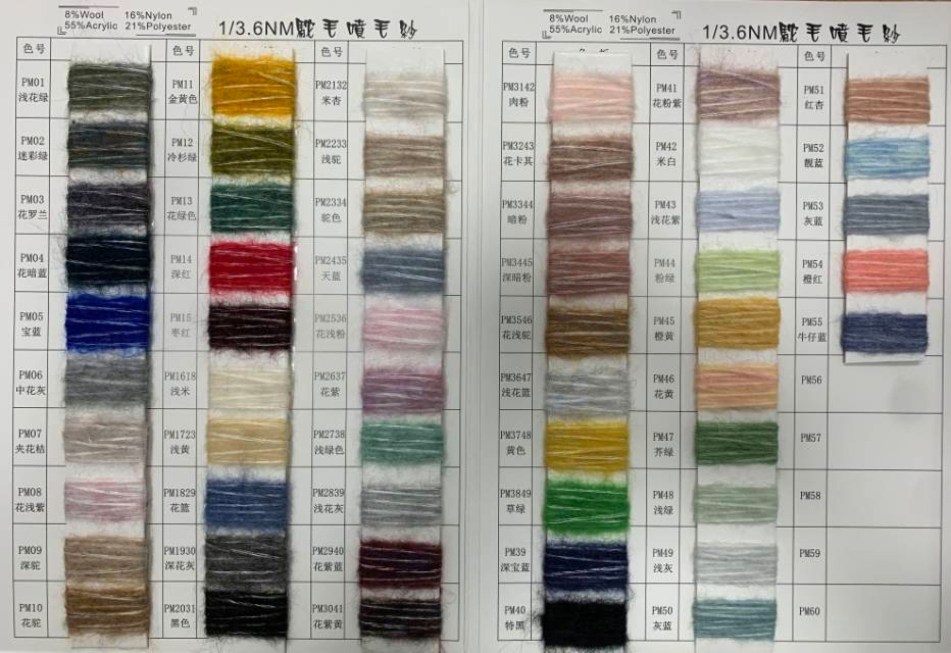 驼毛喷毛纱，金葱喷毛纱