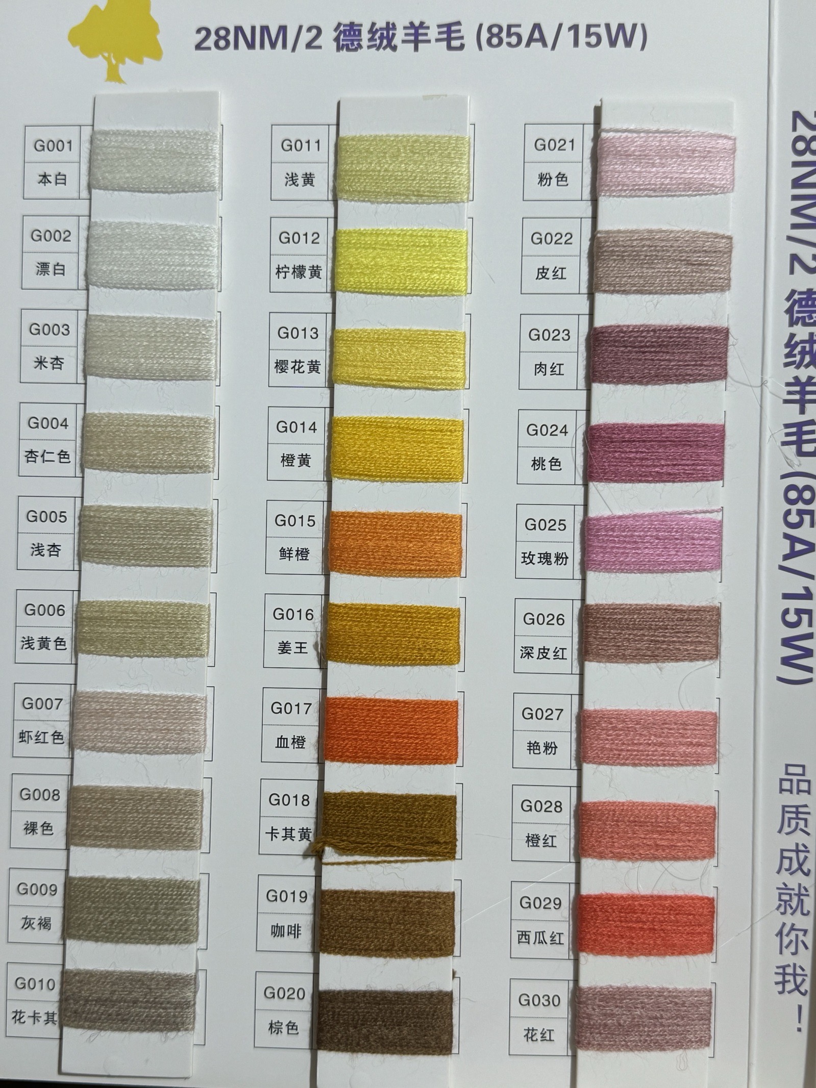 2/28NM德絨羊毛（85A/15W）