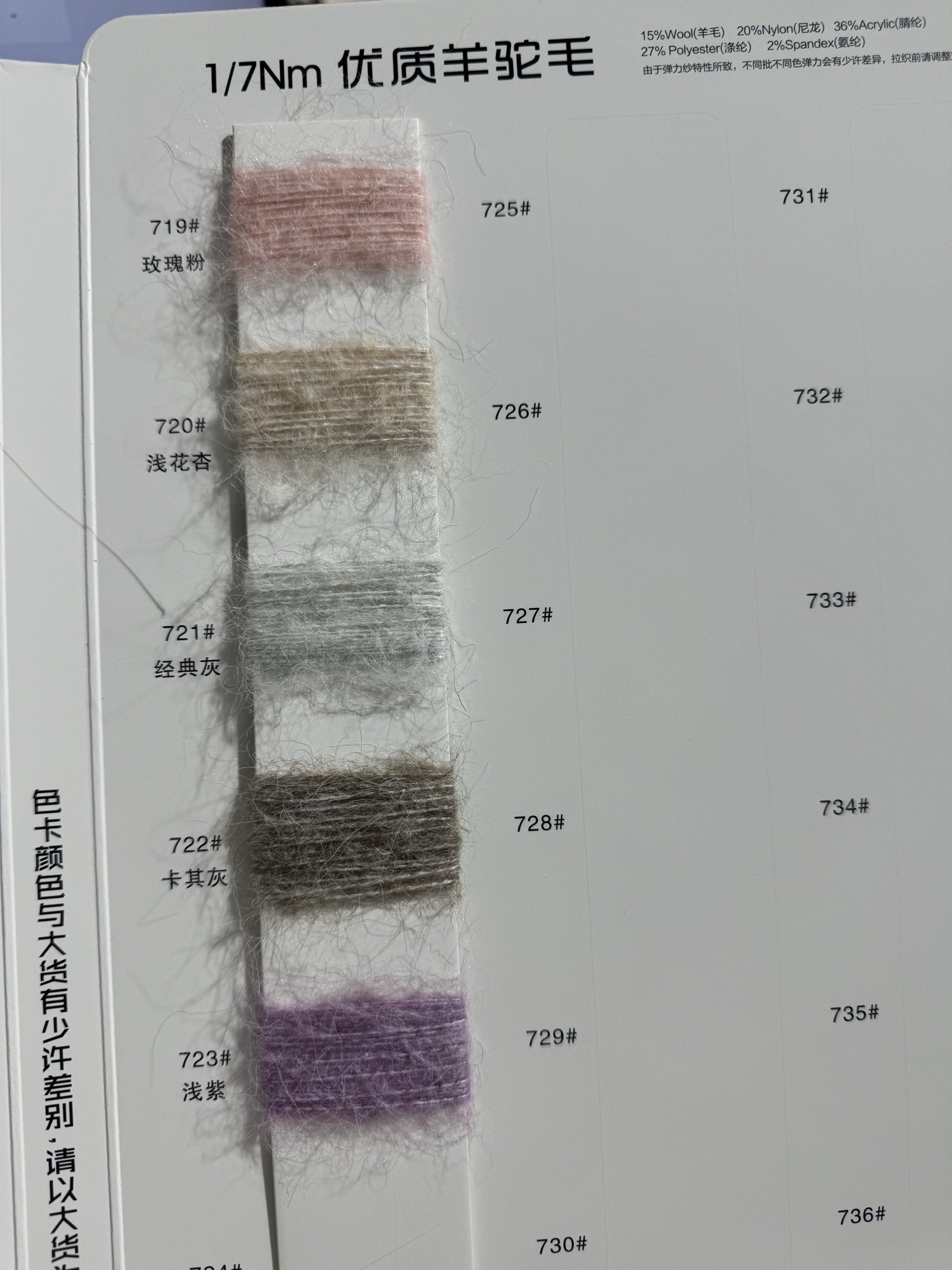 7支優(yōu)質(zhì)羊駝毛