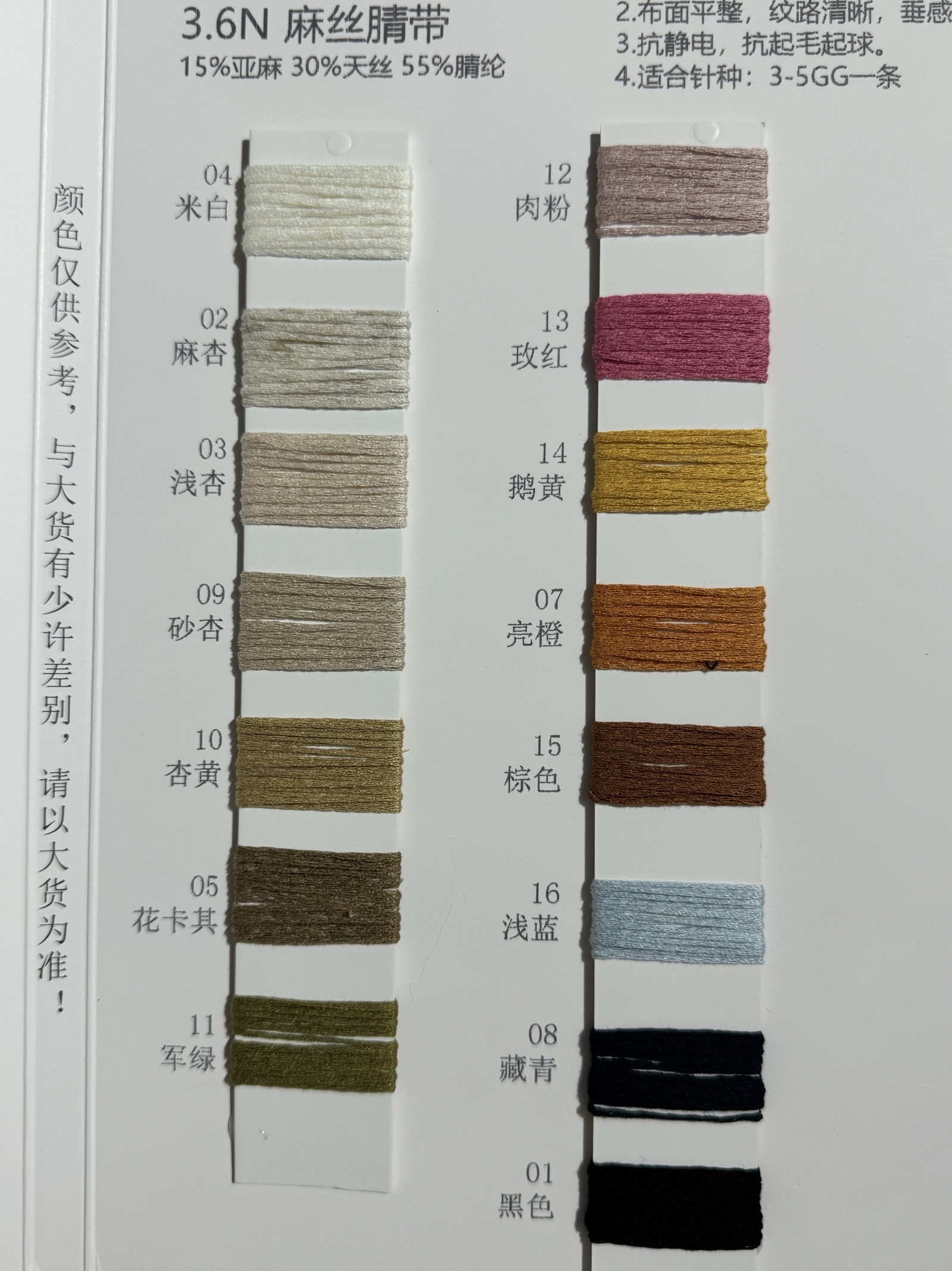 3.6N麻絲腈帶