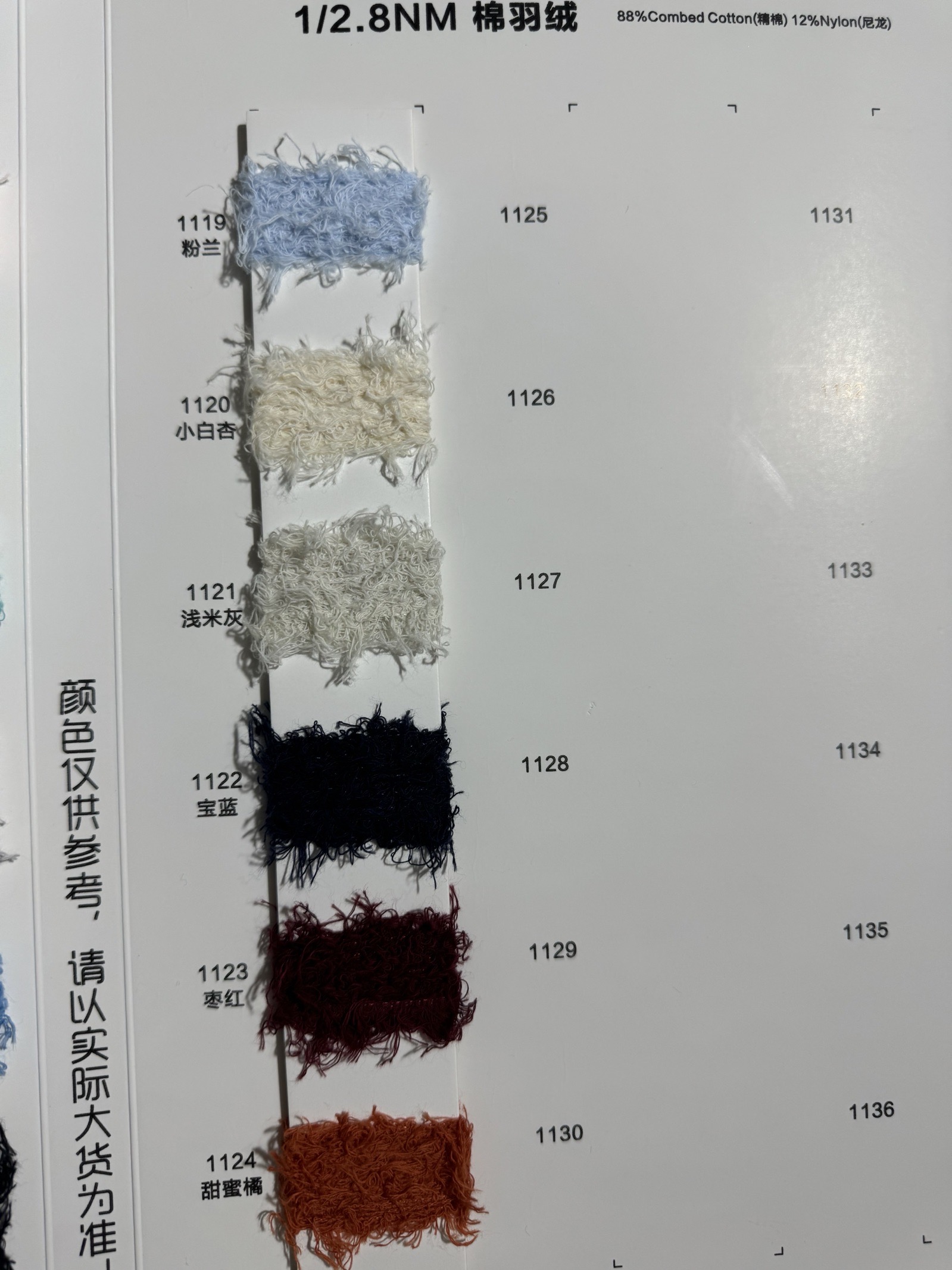 1/2.8NM棉羽絨