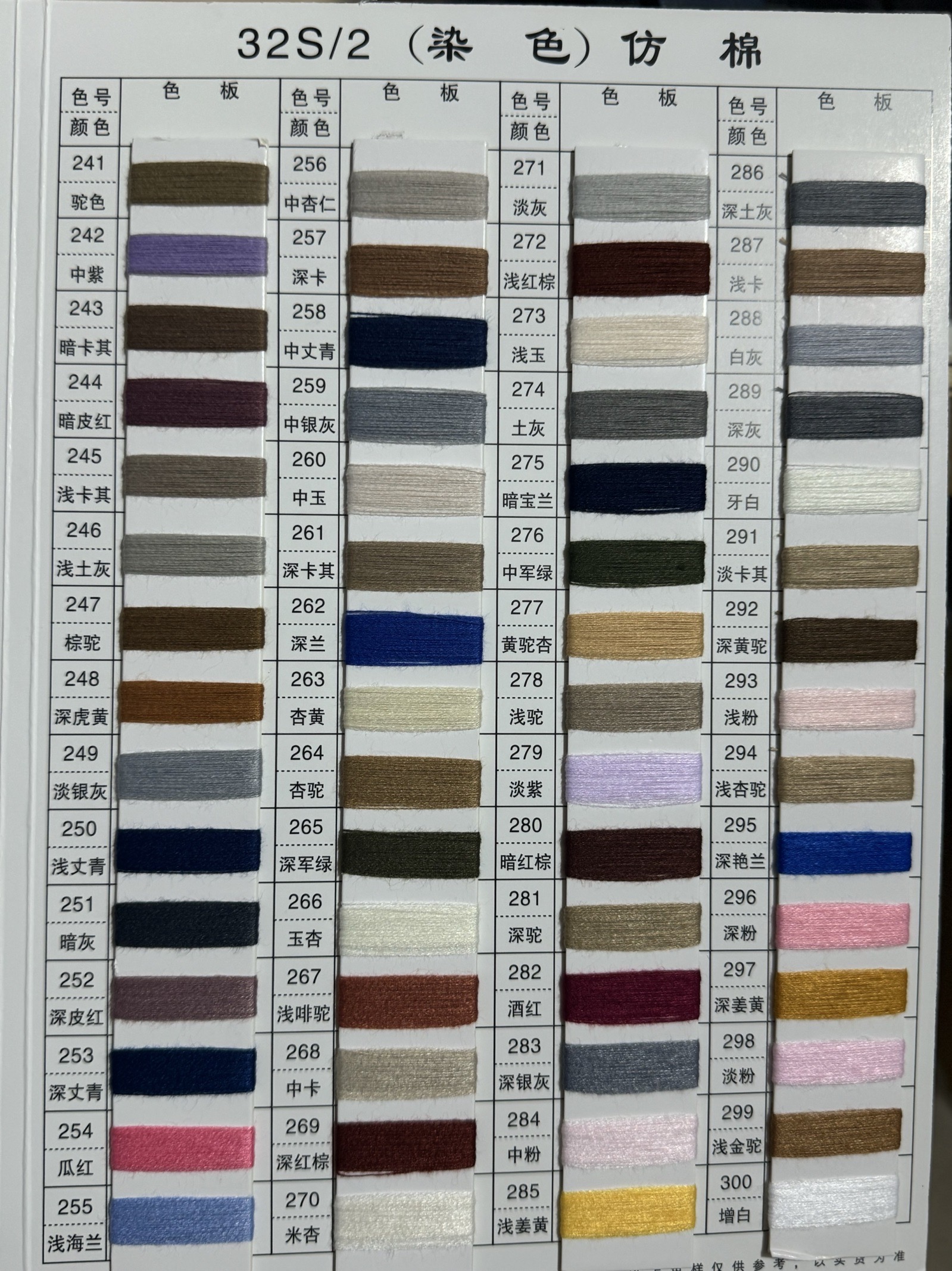 2/32S（染色）仿棉