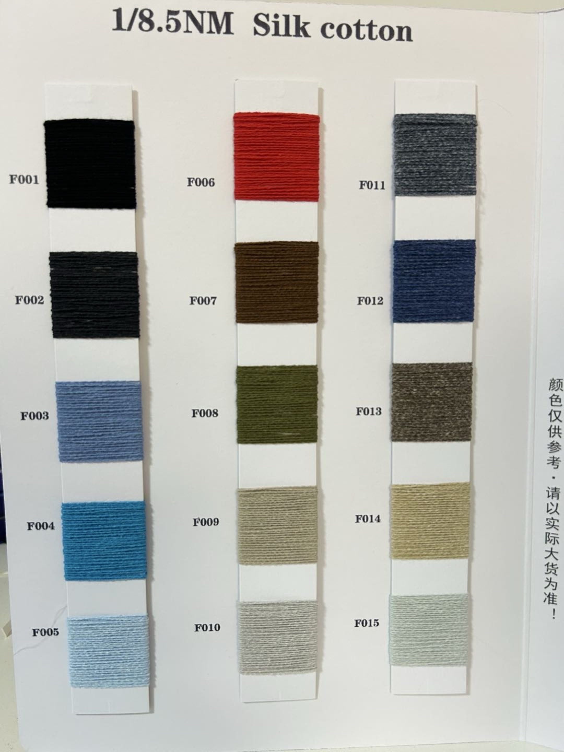 1/8.5NM  Silk cotton