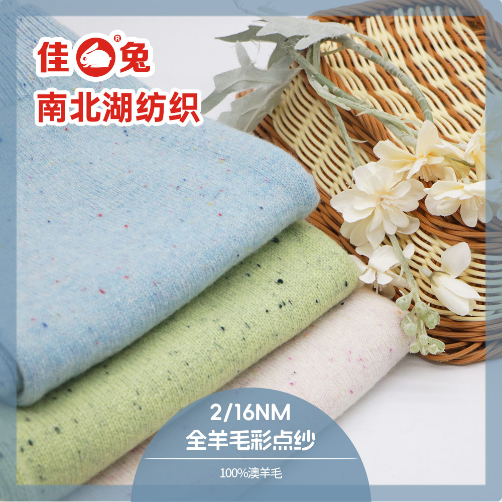 100%羊毛彩點紗