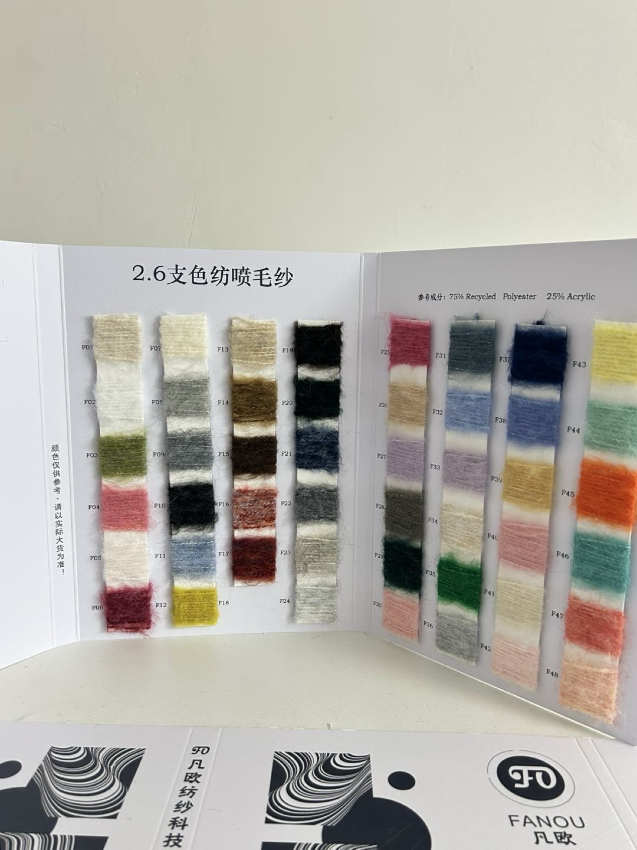 色纺喷毛纱